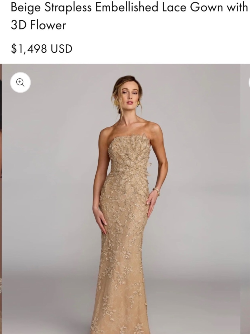Mac Duggal 3D Sequin Gown